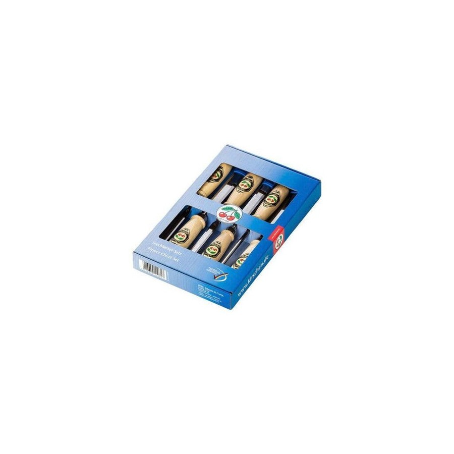 Kirschen firmer chisel set 1111 sb en caja expositora 1111000 cinceles