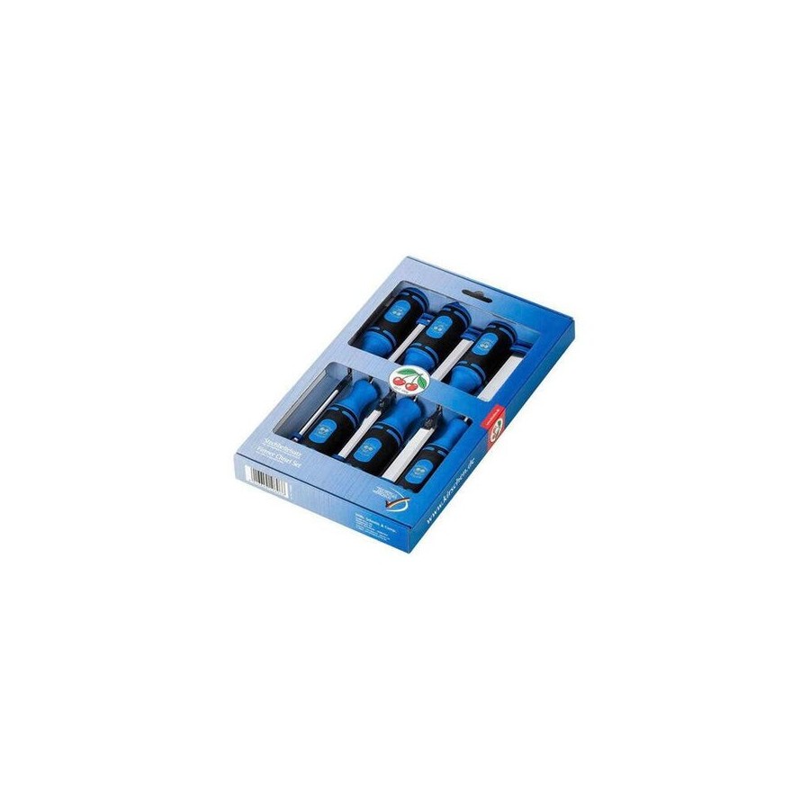 Juego de cinceles kirschen firmer 6 piezas 1118 sb en caja expositora 1118000