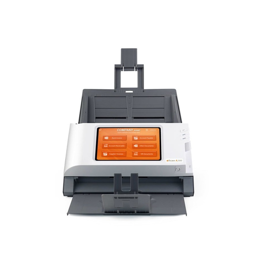 Plustek escan a280 enterprise 600 x 600 dpi escáner con alimentador automático de documentos (adf) negro, blanco a4