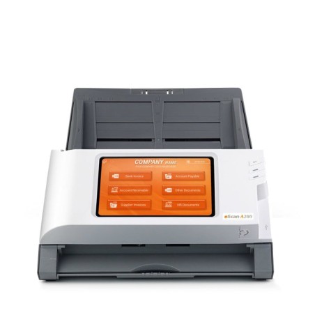 Plustek escan a280 enterprise 600 x 600 dpi escáner con alimentador automático de documentos (adf) negro, blanco a4