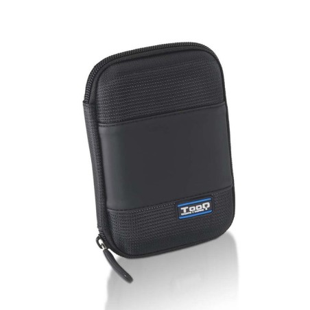 Tooq estuche para carcasa externa 2.5" - correa interior de fijacion - cierre de cremallera - negro