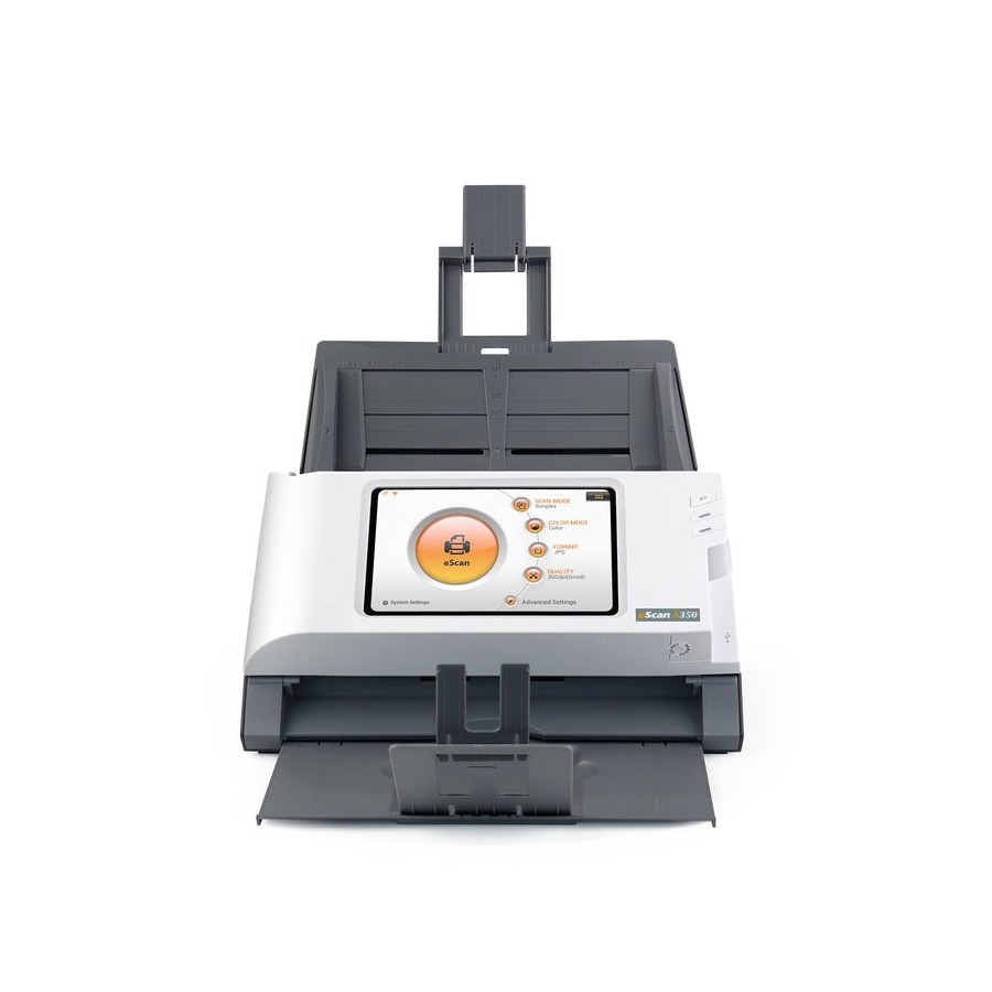 Plustek escan a350 essential 600 x 600 dpi escáner con alimentador automático de documentos (adf) negro, blanco a4