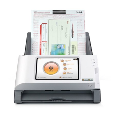 Plustek escan a350 essential 600 x 600 dpi escáner con alimentador automático de documentos (adf) negro, blanco a4