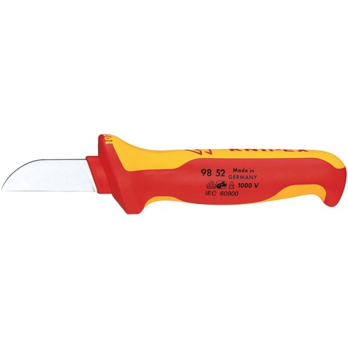 Knipex 98 52 cúter cuchillo de hoja fija naranja, rojo