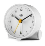 Reloj despertador de cuarzo braun bc 01 w blanco