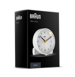 Reloj despertador de cuarzo braun bc 01 w blanco