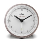 Braun bc07 reloj despertador analógico rosa, blanco