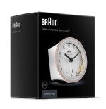 Braun bc07 reloj despertador analógico rosa, blanco