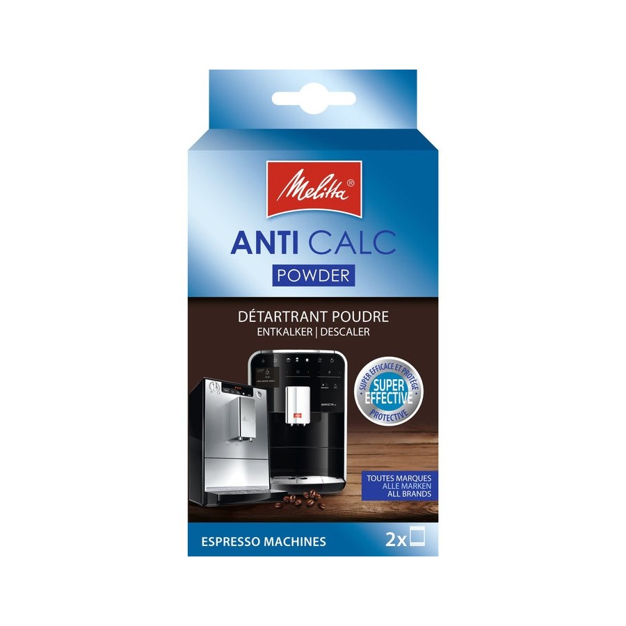 Melitta anti calc descalers electrodomésticos polvo