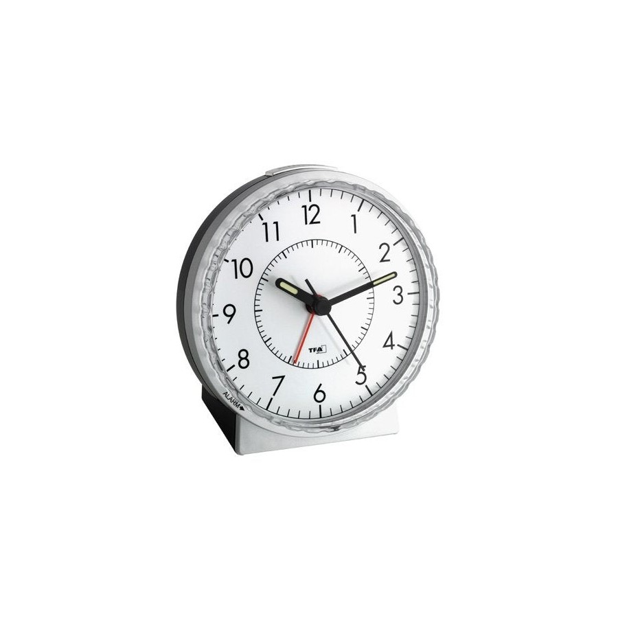 Tfa-dostmann 60.1010 despertador negro, plata