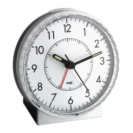 Tfa-dostmann 60.1010 despertador negro, plata