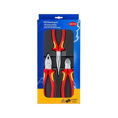 Knipex 00 20 12 juego de herramientas mecanicas 3 herramientas