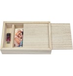 Zep box usb 13x18 madera para fotos y stick cx7557