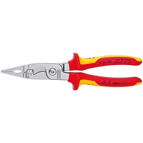 Knipex alicates de instalación eléctrica vde 13 86 200 1386200