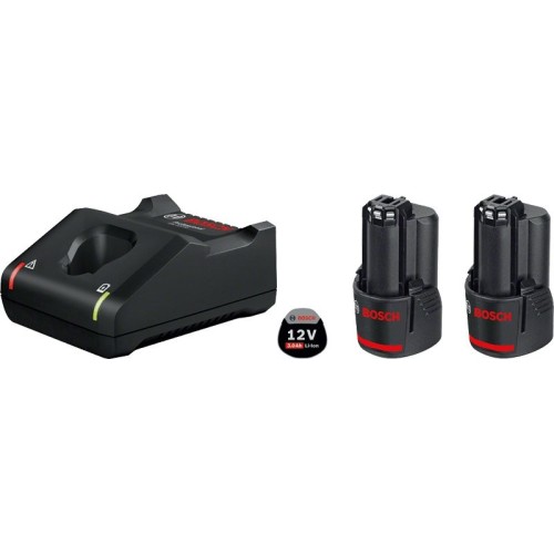 Juego de iniciación bosch 2 x gba 12v 3.0ah + gal 12v-40 professional negro