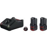 Juego de iniciación bosch 2 x gba 12v 3.0ah + gal 12v-40 professional negro