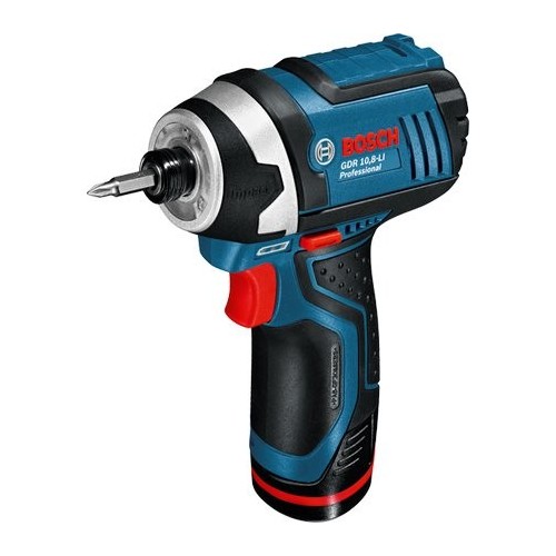 Atornillador a batería bosch gdr 12v-105 professional azul / negra, l-boxx, sin batería ni cargador