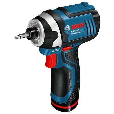 Atornillador a batería bosch gdr 12v-105 professional azul / negra, l-boxx, sin batería ni cargador