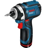 Atornillador a batería bosch gdr 12v-105 professional azul / negra, l-boxx, sin batería ni cargador