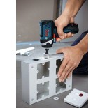 Atornillador a batería bosch gdr 12v-105 professional azul / negra, l-boxx, sin batería ni cargador