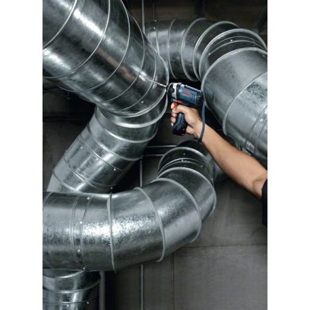 Atornillador a batería bosch gdr 12v-105 professional azul / negra, l-boxx, sin batería ni cargador