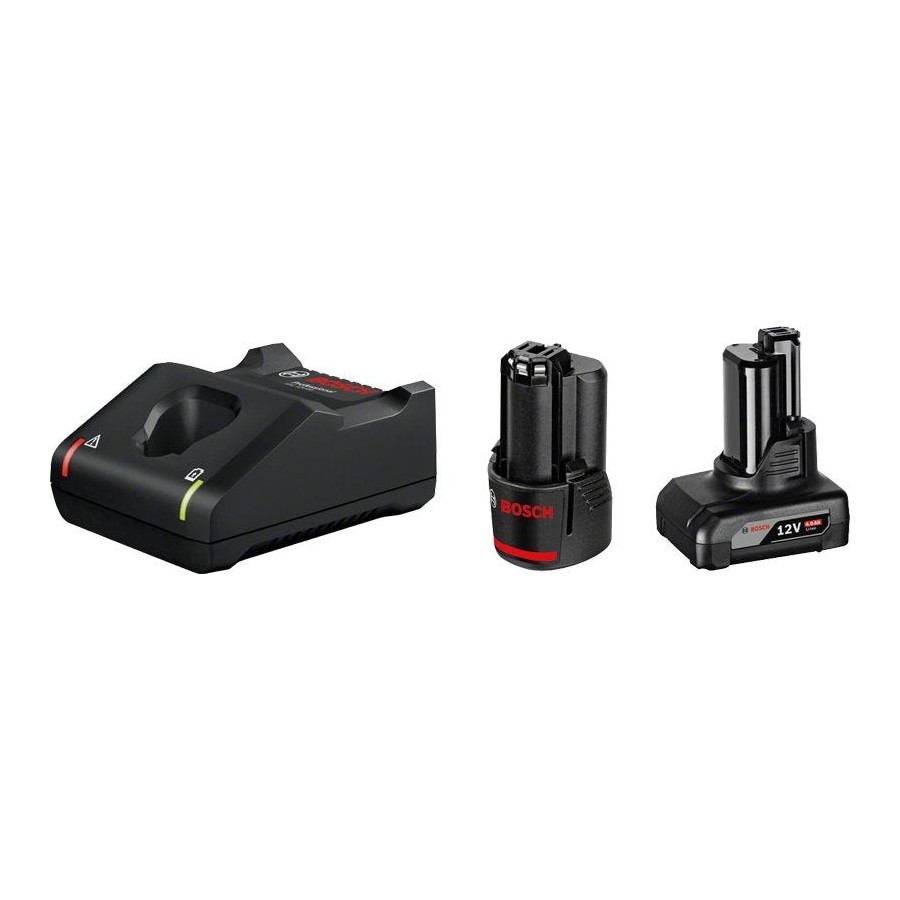 Bosch standard starter set 1x2.0ah + 1x4.0ah +gal 12v-40