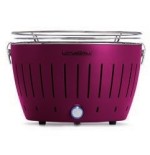 Lotusgrill g34 u pu barbacoa y parrilla al aire libre carbón vegetal tetera púrpura