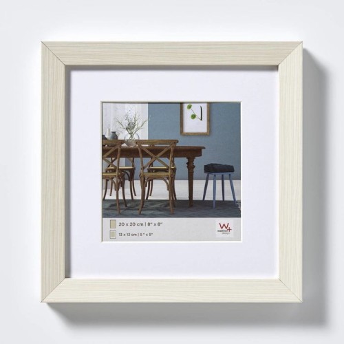 Walther fiorito blanco 30x30 madera incl. passepartout ef330w