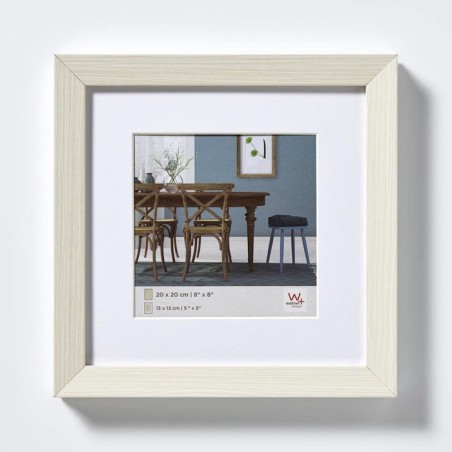 Walther fiorito blanco 30x30 madera incl. passepartout ef330w