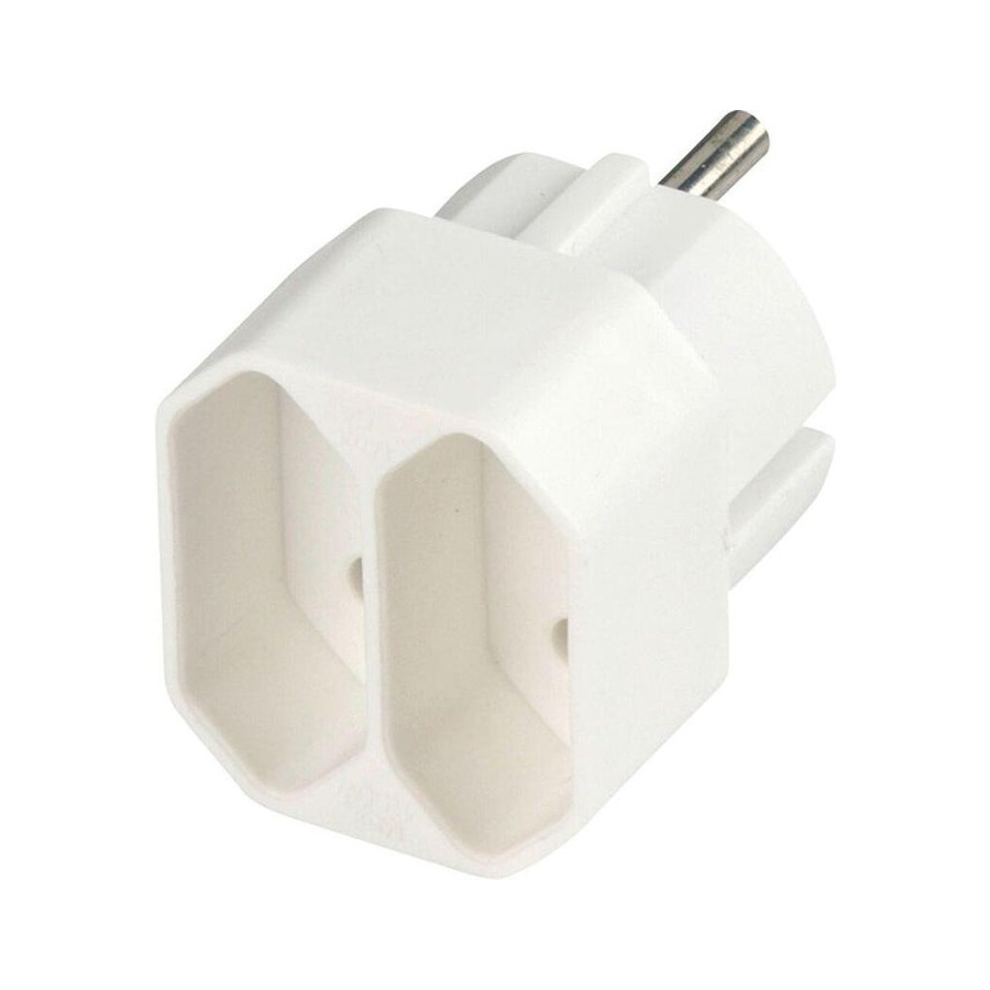 Rev euro-doppelstecker white