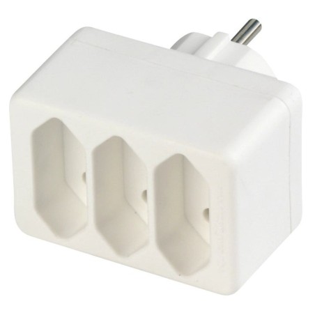 Rev euro-dreifold plug white