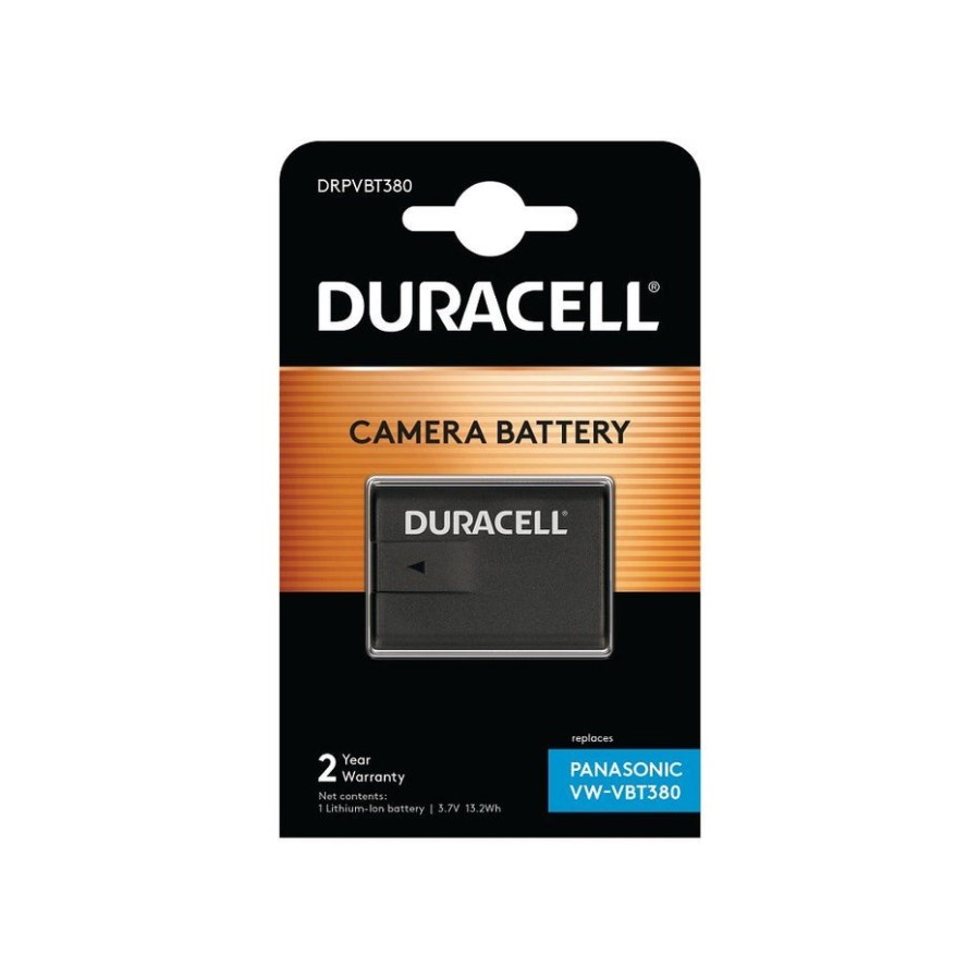 Duracell camcorder batería 3.7v 3560mah para duracell replacement panasonic vw-vbt380 drpvbt380