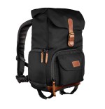 Mantona luis junior mochila cuero, metal, poliéster, sintético negro, marrón