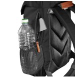 Mantona luis junior mochila cuero, metal, poliéster, sintético negro, marrón