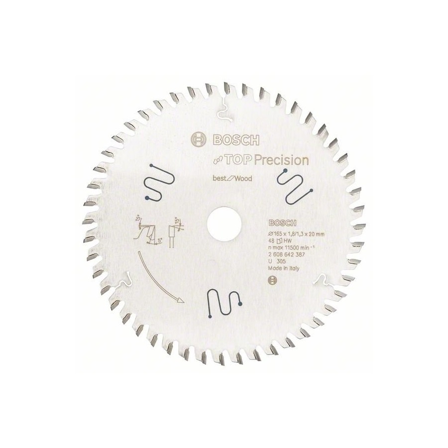 Bosch hoja de sierra circular precisión superior la mejor para varios materiales 2608642387