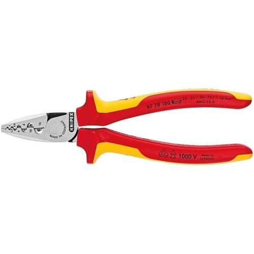 Knipex 97 78 180 crimpadora herramienta combinada