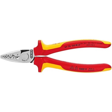 Knipex 97 78 180 crimpadora herramienta combinada