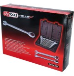 Ks tools gearplus 12-pi. ratchet ring spanner-set 503.4265