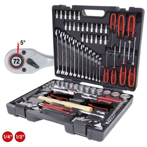 Ks tools 1/4 +3/8 +1/2 universal tool-set 97-pieces