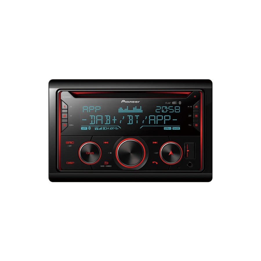 Pioneer fh-s820dab receptor multimedia para coche negro 200 w bluetooth