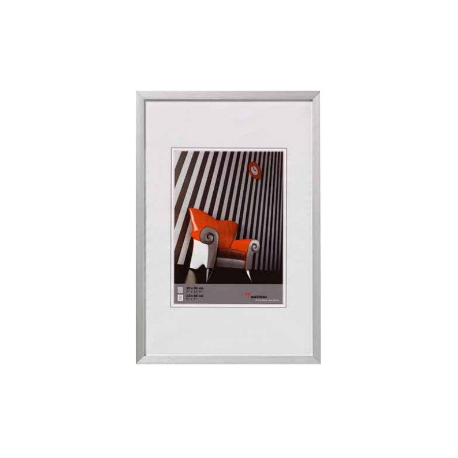Silla walther 20x30 aluminio plateado aj030s