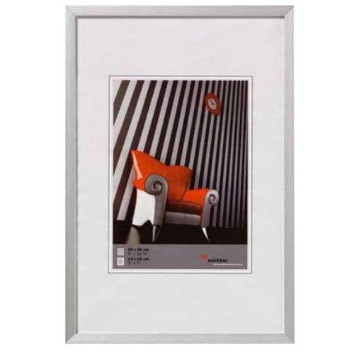 Silla walther 30x40 aluminio plateado aj040s