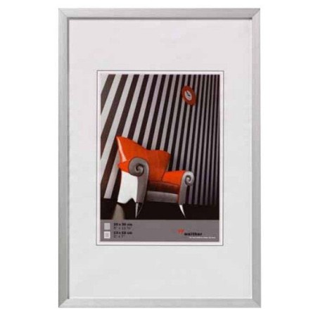 Silla walther 30x45 aluminio plata aj045s marco