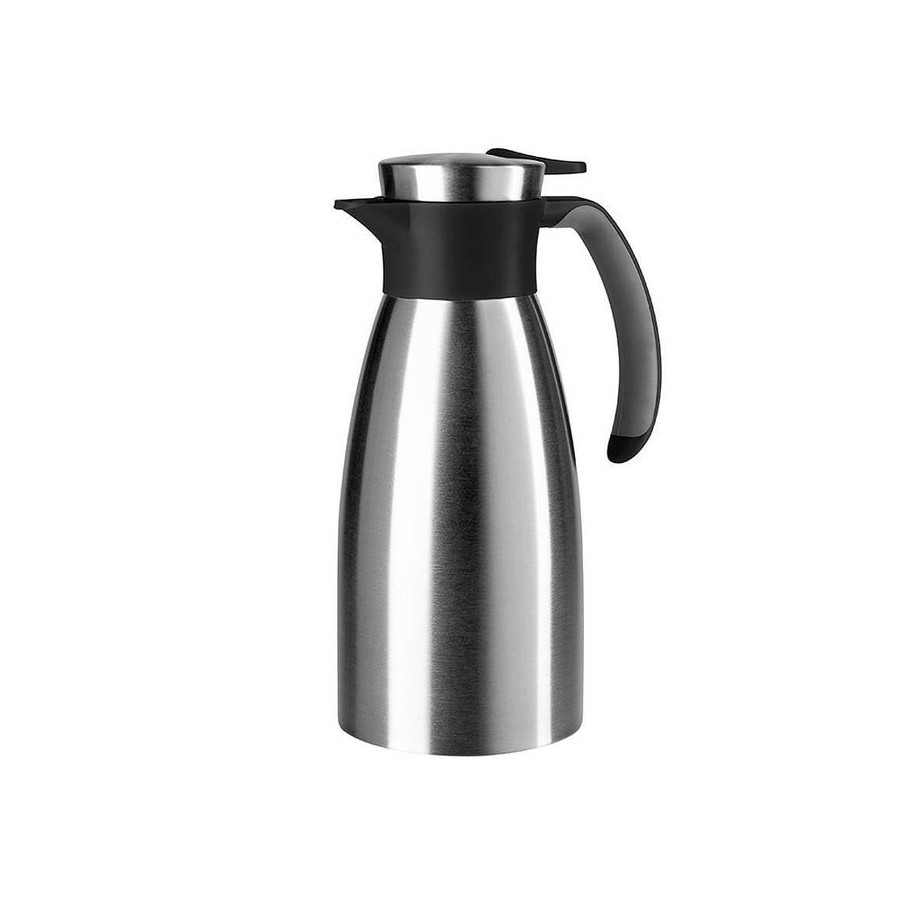 Emsa soft grip, 1 l, negro, acero inoxidable, acero inoxidable