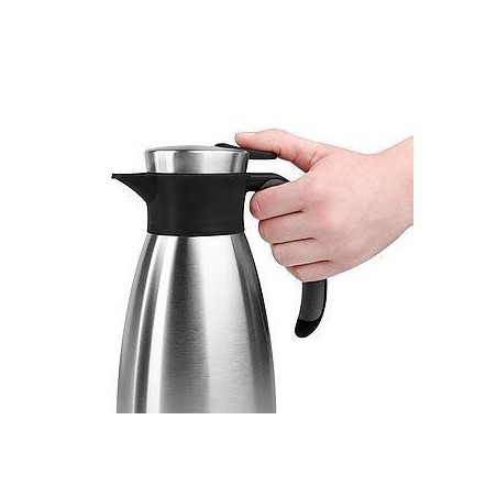 Emsa soft grip, 1 l, negro, acero inoxidable, acero inoxidable
