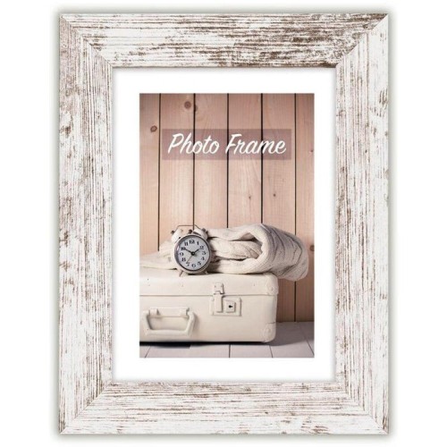 Marco de madera zep nelson 6 30x45 blanco/marron v21356
