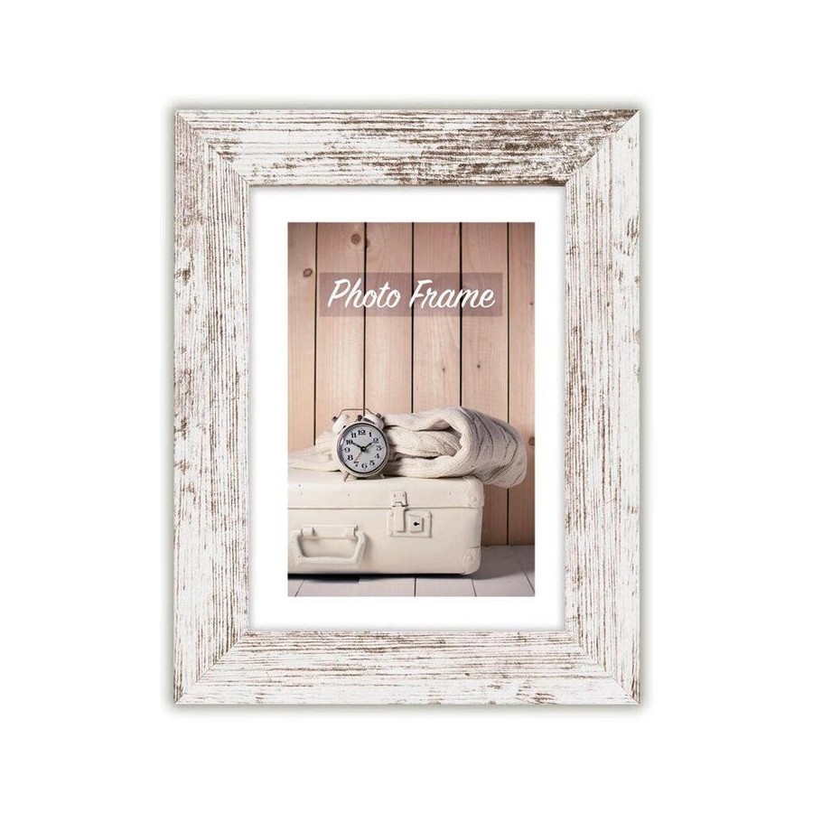 Marco de madera zep nelson 6 30x45 blanco/marron v21356