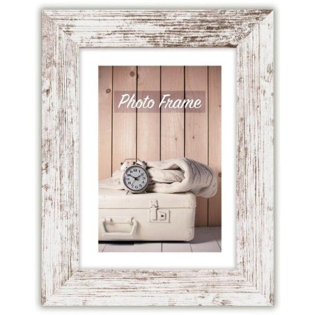 Marco de madera zep nelson 6 30x45 blanco/marron v21356