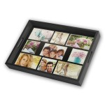 Zep photo tray negro 43x35 bandeja de madera 9 fotos w002