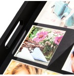 Zep photo tray negro 43x35 bandeja de madera 9 fotos w002